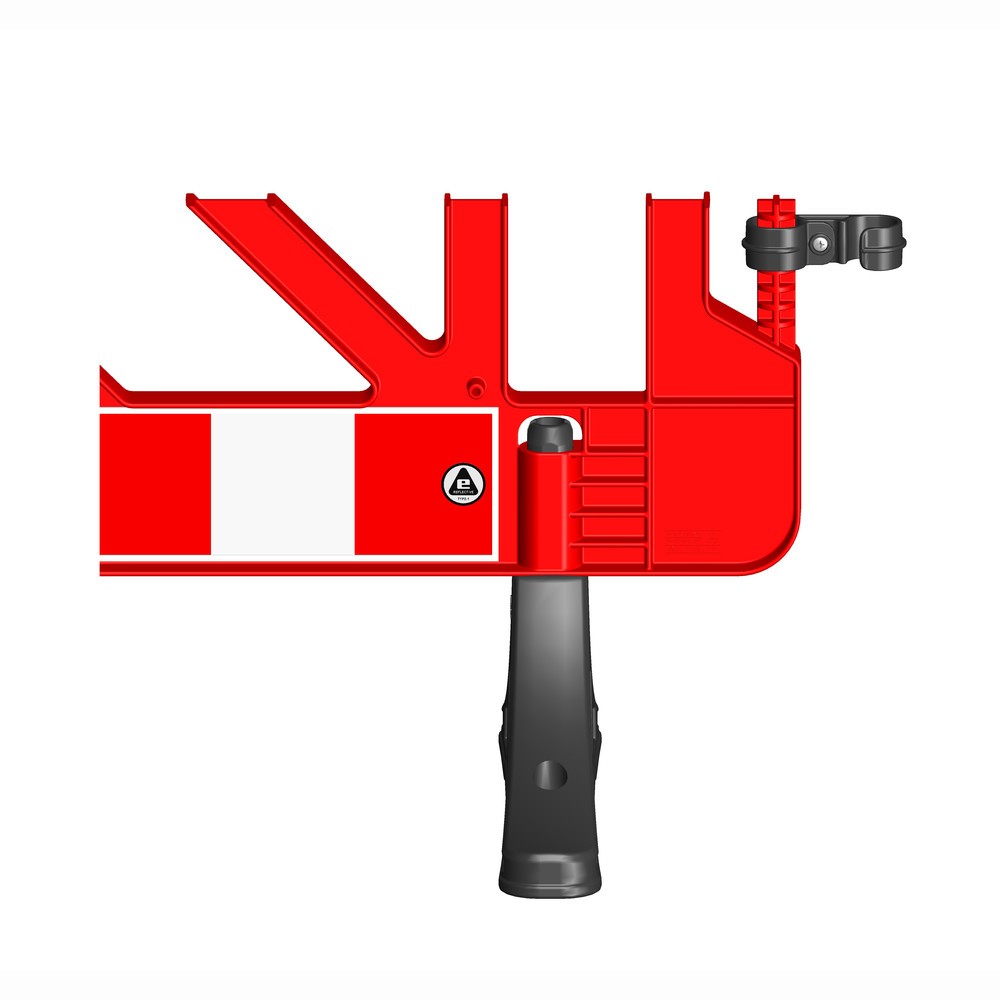Numéro de l'image du produit 2: Grille de barrage en PP, pieds en PVC, rouge