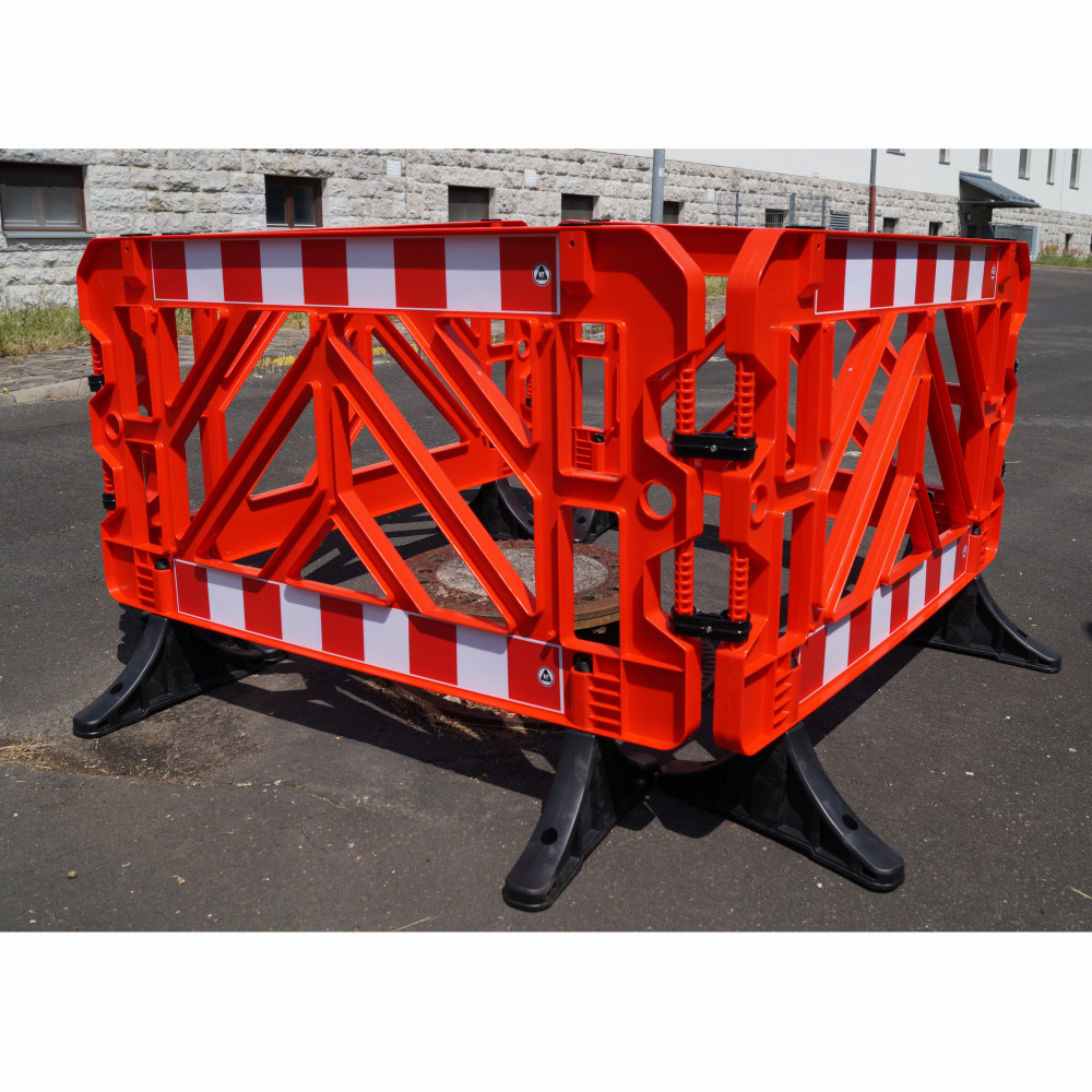 Numéro de l'image du produit 6: Grille de barrage en PP, pieds en PVC, rouge