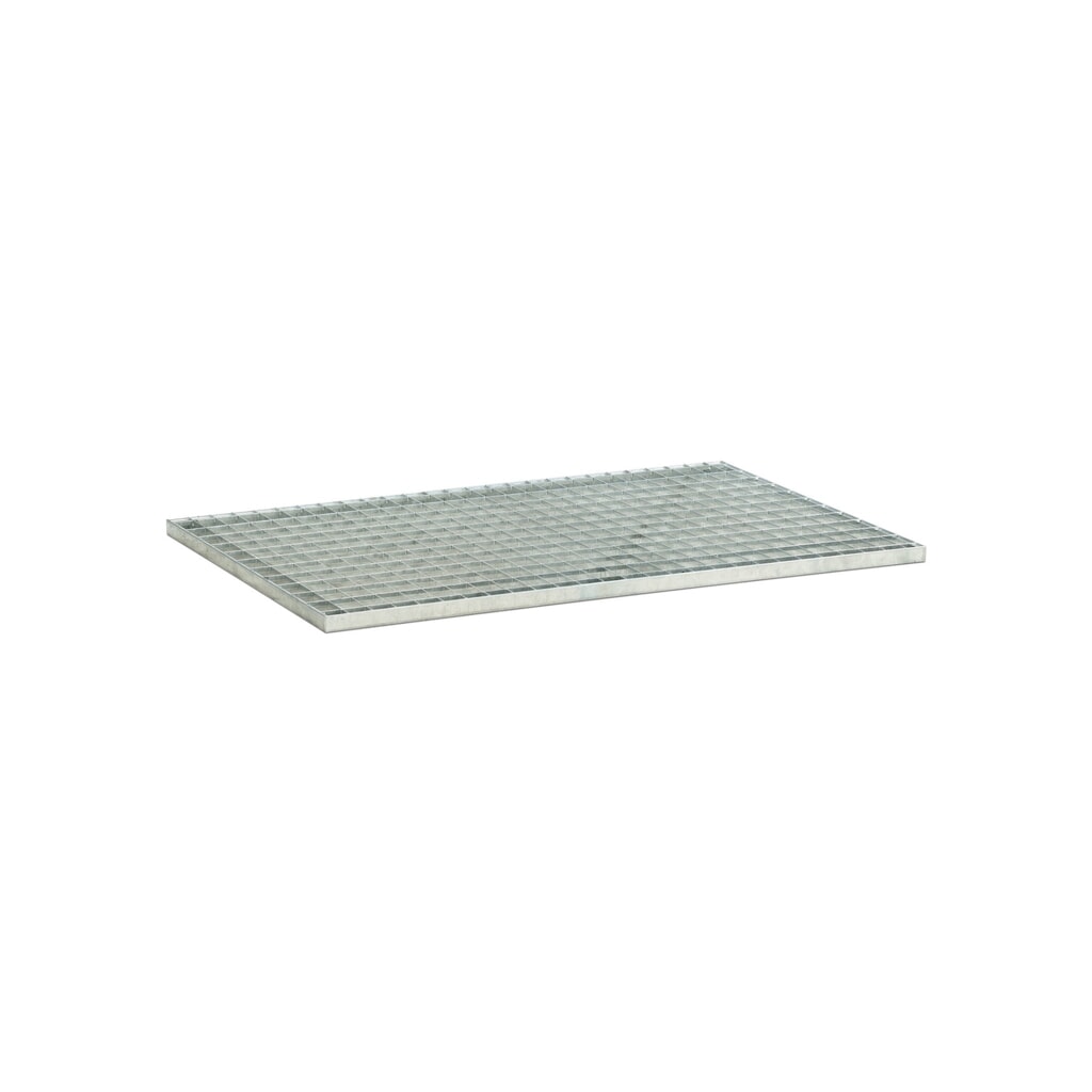 Grille en acier pour bac collecteur pour palettes CEMO 220/2, 425/4, 425/4e Illustration du produit: Grille en acier pour bac collecteur pour palettes CEMO 220/2, 425/4, 425/4e
