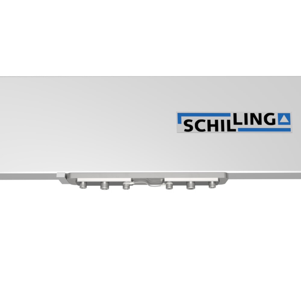 N° de l'image du produit 11 : Portique de levage SCHILLING en aluminium avec double traverse divisible, point d'accrochage 2 155 -3 655 mm, longueur 6 000 mm, capacité de charge 1 000 kg