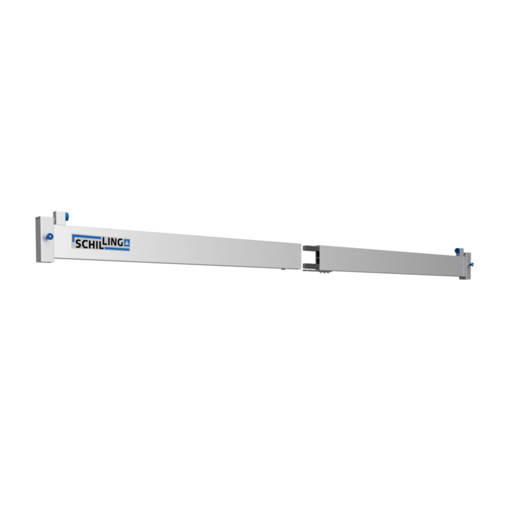 N° de l'image du produit 12 : Portique de levage SCHILLING en aluminium avec double traverse divisible, point d'accrochage 2 155 -3 655 mm, longueur 6 000 mm, capacité de charge 1 000 kg