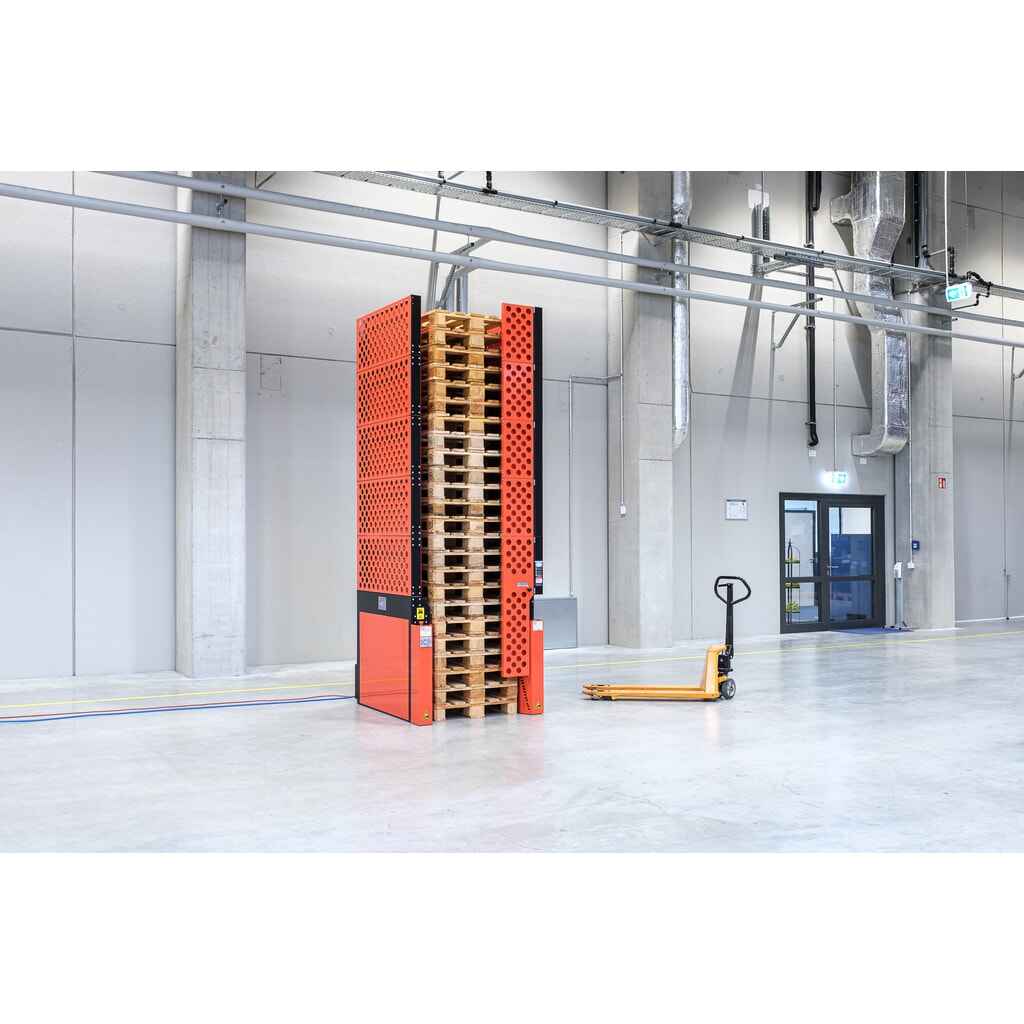 Magasin à palettes Hagenauer+Denk PalServer Universal, 24 palettes, BxL 800 x 1200 mm N° de l'image du produit 1 : Magasin à palettes Hagenauer+Denk PalServer Universal, 24 palettes, BxL 800 x 1200 mm