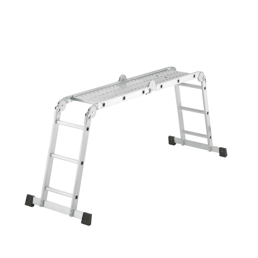 Hailo M60, échelle universelle en aluminium, 4x3 échelons N° de l'image du produit 1 : Hailo M60, échelle universelle en aluminium, 4x3 échelons