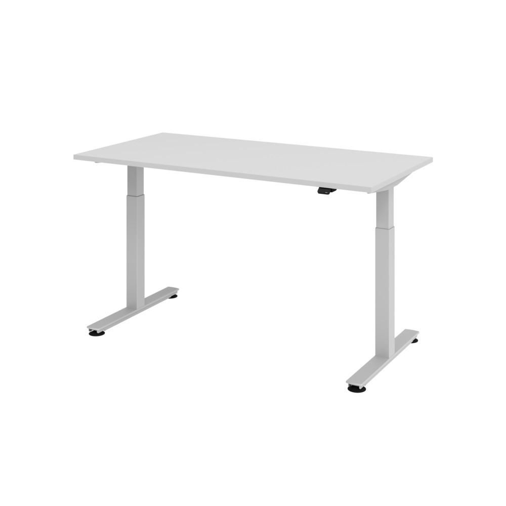 Numéro de l'image du produit 1: Hammerbacher bureau, réglable en hauteur, l x P 1 600 x 800 mm, gris