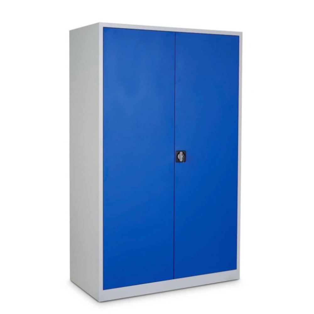 Numéro de l'image du produit 1: HEMMDAL Armoire en acier HS-XBT, 5 HC, HxlxP 1 950 x 1 200 x 500 mm, tablettes revêtues par poudrage, gris clair / bleu gentiane