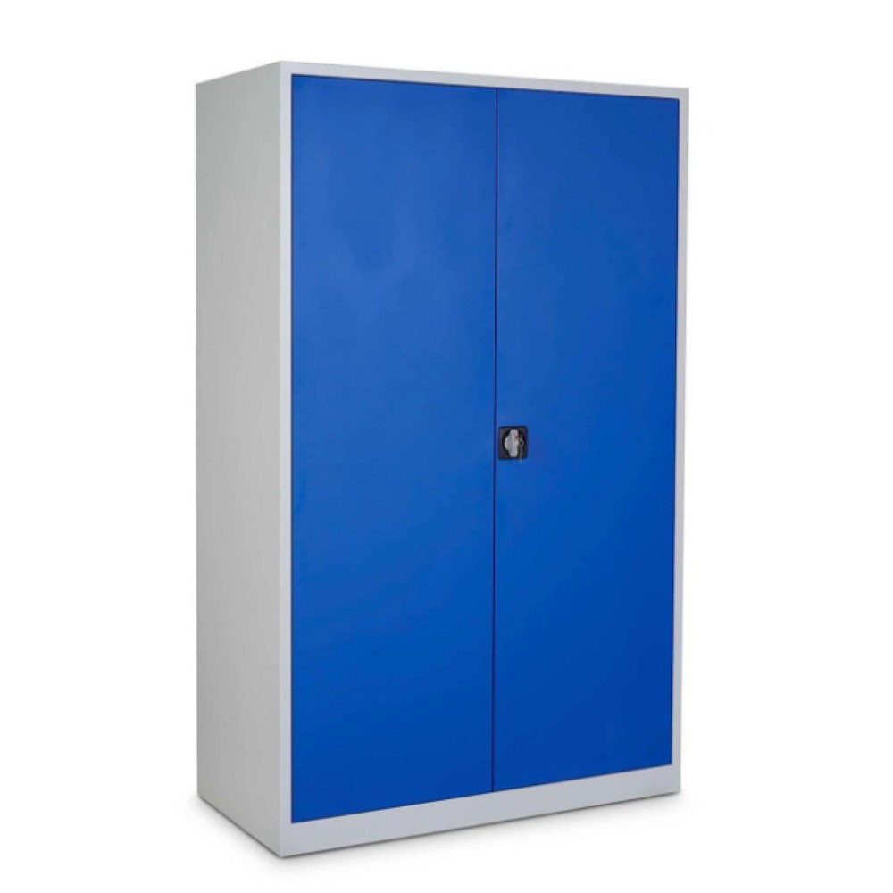 Numéro de l'image du produit 1: HEMMDAL Armoire à portes battantes HF-ST, 5 HC, HxlxP 1 950 x 1 200 x 420mm, tablettes revêtues par poudrage, gris clair / bleu gentiane