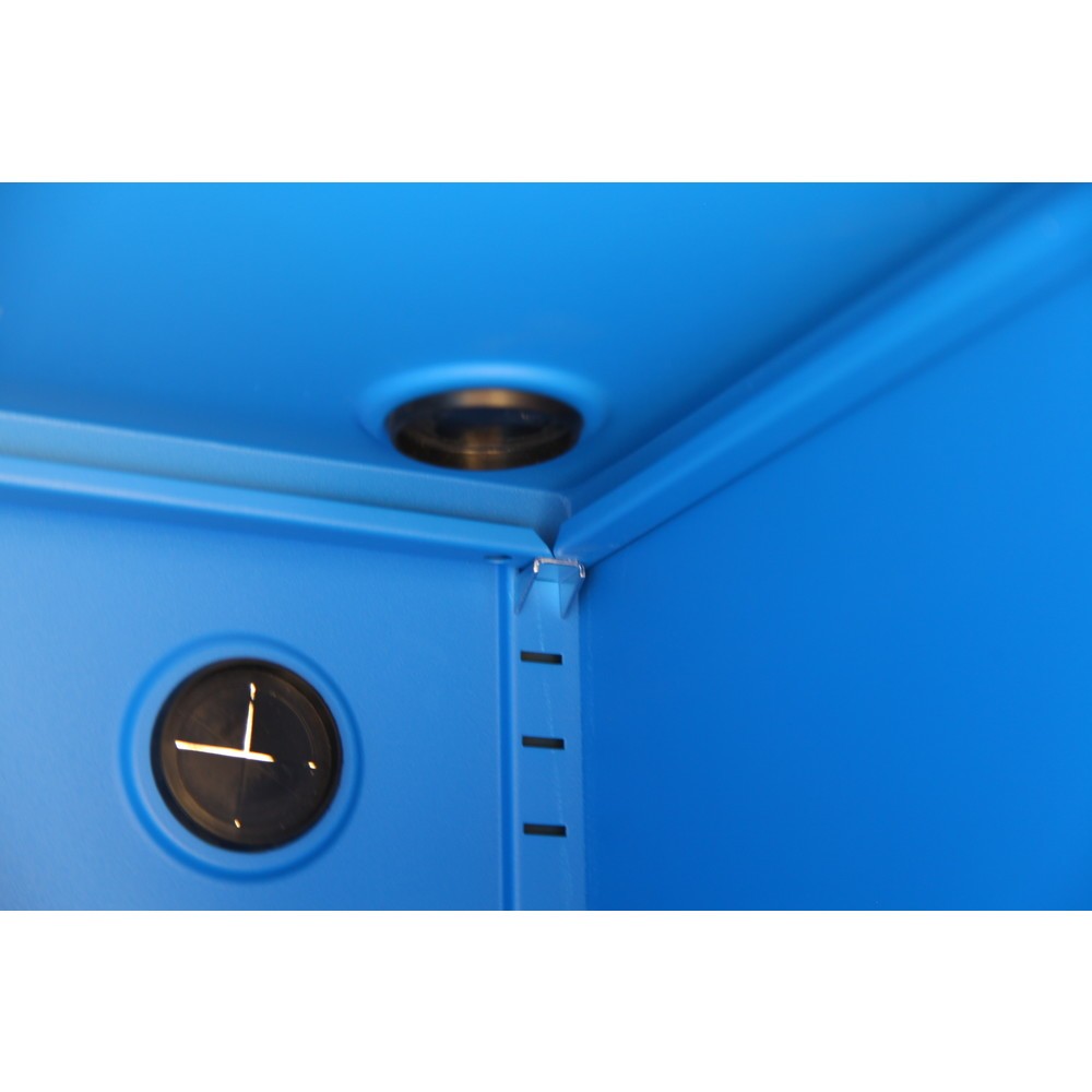 Numéro de l'image du produit 3: HEMMDAL Armoire informatique mobile HCS-1, HxlxP 1 750 x 650 x 550 mm, bleu gentiane