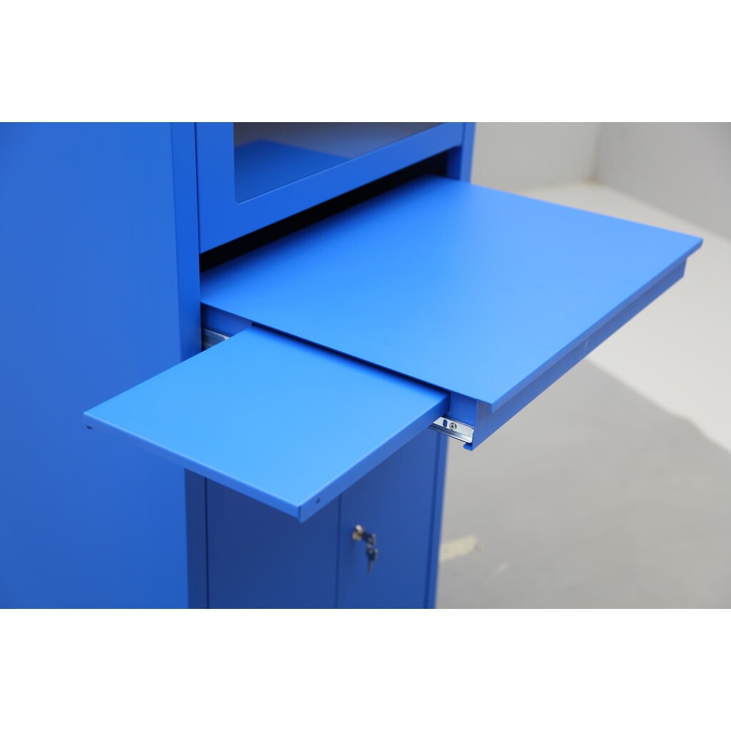 HEMMDAL Armoire informatique mobile HCS-1, HxlxP 1 750 x 650 x 550 mm, bleu gentiane N° de l'image du produit 6 : HEMMDAL Armoire informatique mobile HCS-1, HxlxP 1 750 x 650 x 550 mm, bleu gentiane