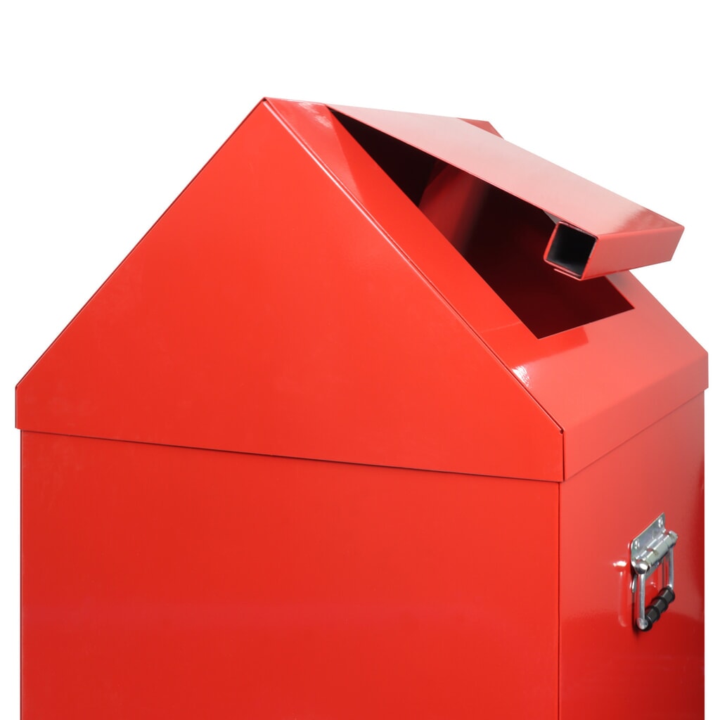 HEMMDAL Caisse à bourre de laine, HxlxP 680 x 400 x 400 mm, rouge feu N° de l'image du produit 4 : HEMMDAL Caisse à bourre de laine, HxlxP 680 x 400 x 400 mm, rouge feu