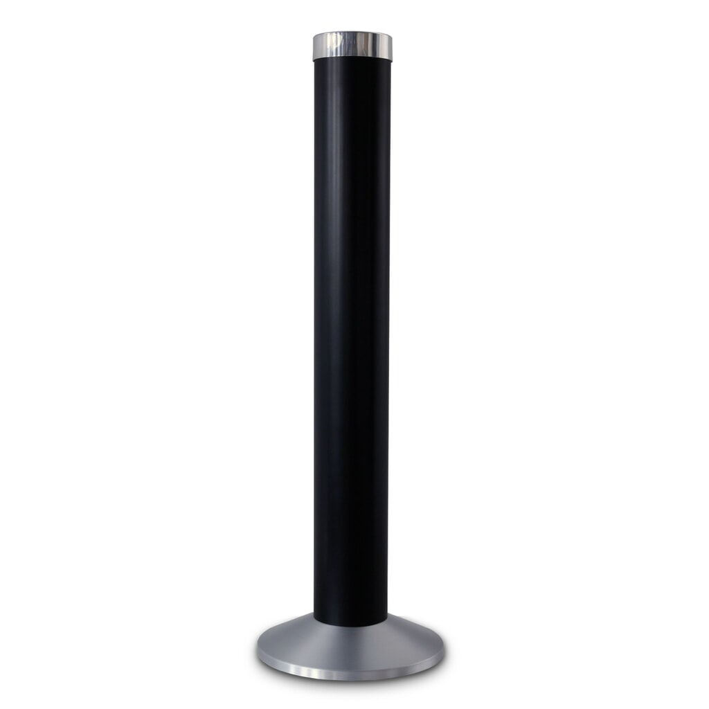 N° de l'image du produit 1 : Cendrier sur colonne HEMMDAL en aluminium, noir