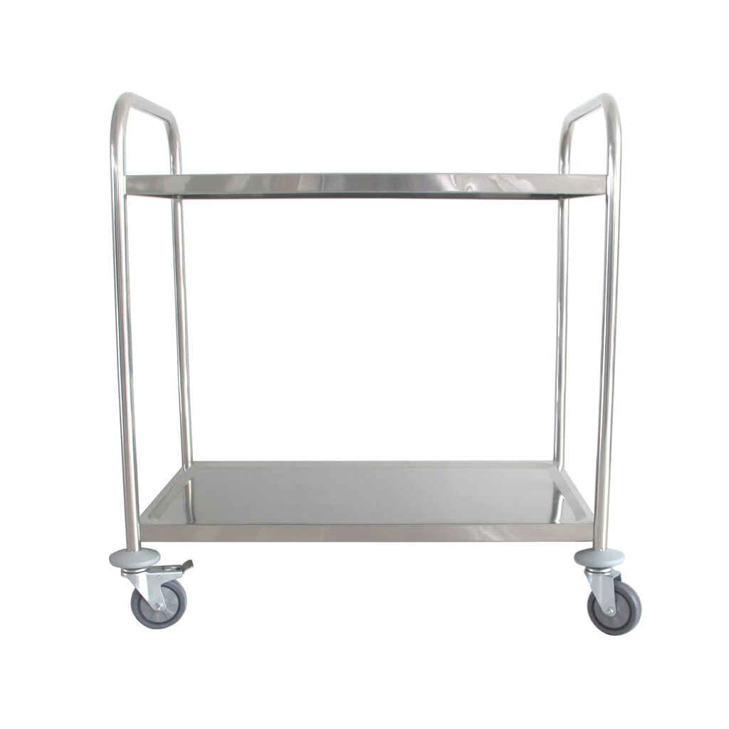 N° de l'image du produit 2 : Chariot de service en acier inoxydable HEMMDAL, 2 niveaux