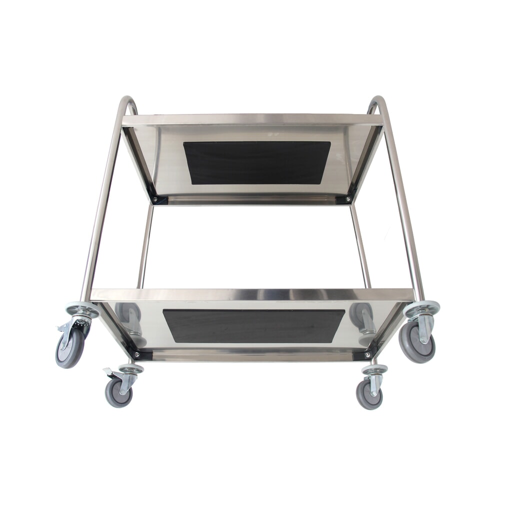 N° de l'image du produit 7 : Chariot de service en acier inoxydable HEMMDAL, 2 niveaux