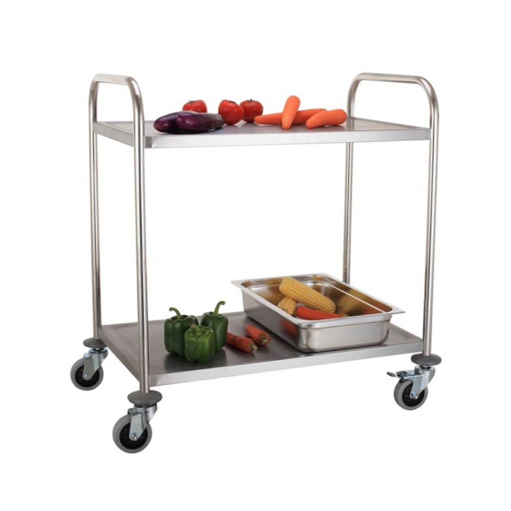 Numéro de l'image du produit 8: Chariot de service en acier inoxydable HEMMDAL, 2 niveaux