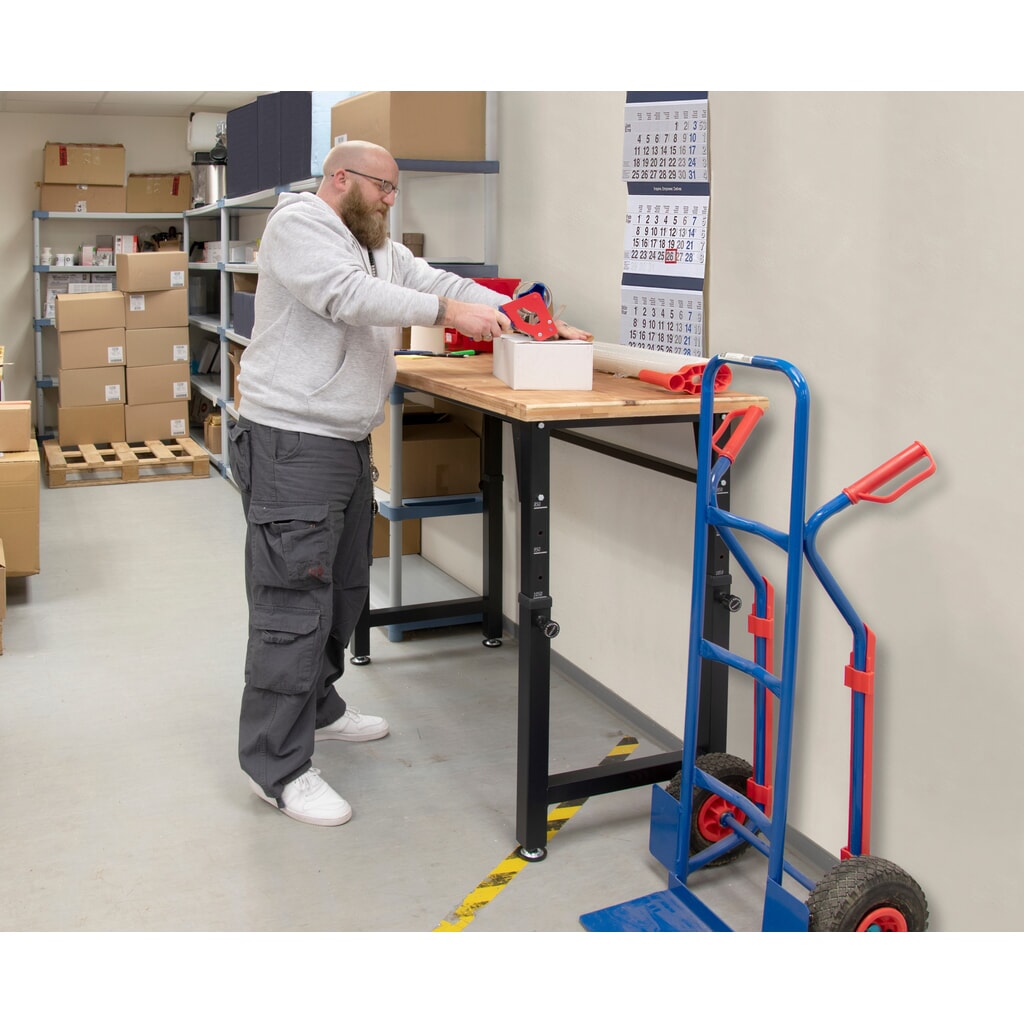 HEMMDAL Établi, réglable en hauteur, capacité de charge 200 kg N° de l'image du produit 4 : HEMMDAL Établi, réglable en hauteur, capacité de charge 200 kg