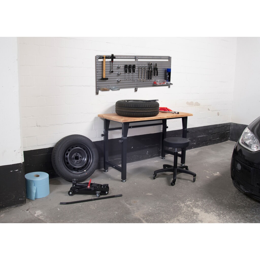 HEMMDAL Établi, réglable en hauteur, capacité de charge 200 kg N° de l'image du produit 5 : HEMMDAL Établi, réglable en hauteur, capacité de charge 200 kg