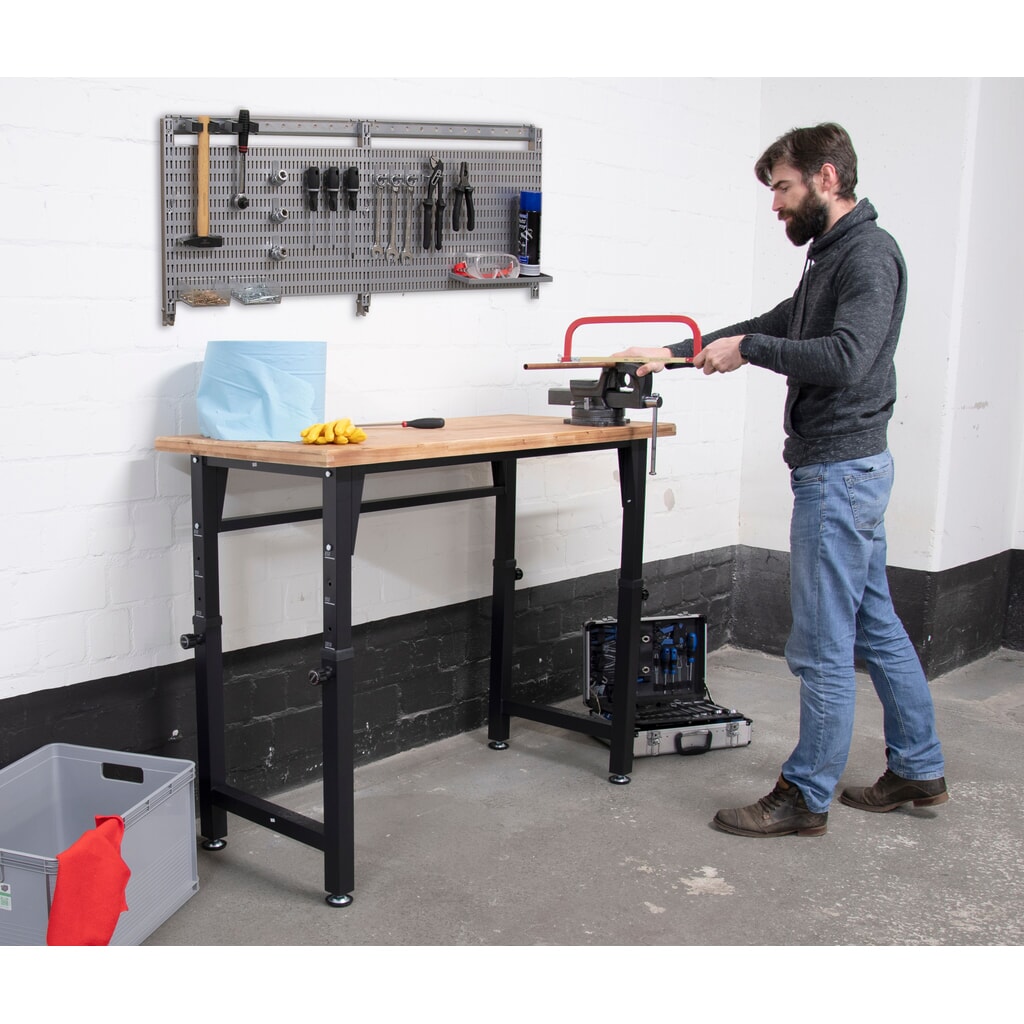 N° de l'image du produit 6 : HEMMDAL Établi, réglable en hauteur, capacité de charge 200 kg