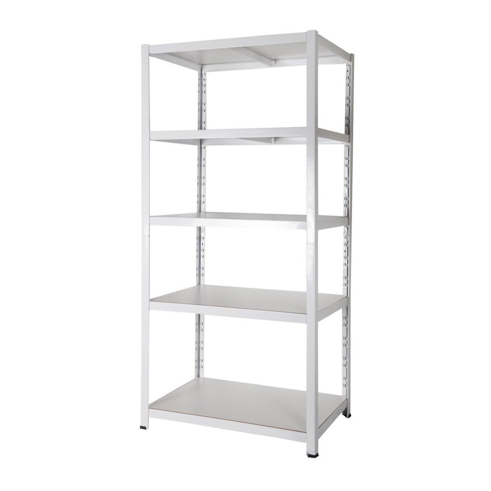 Numéro de l'image du produit 3: HEMMDAL Étagère à dossiers, système enfichable, HxlxP 1 800 x 900 x 600 mm, 5 tablettes HDF, charge par tablette 150 kg, 110 classeurs max., blanc.