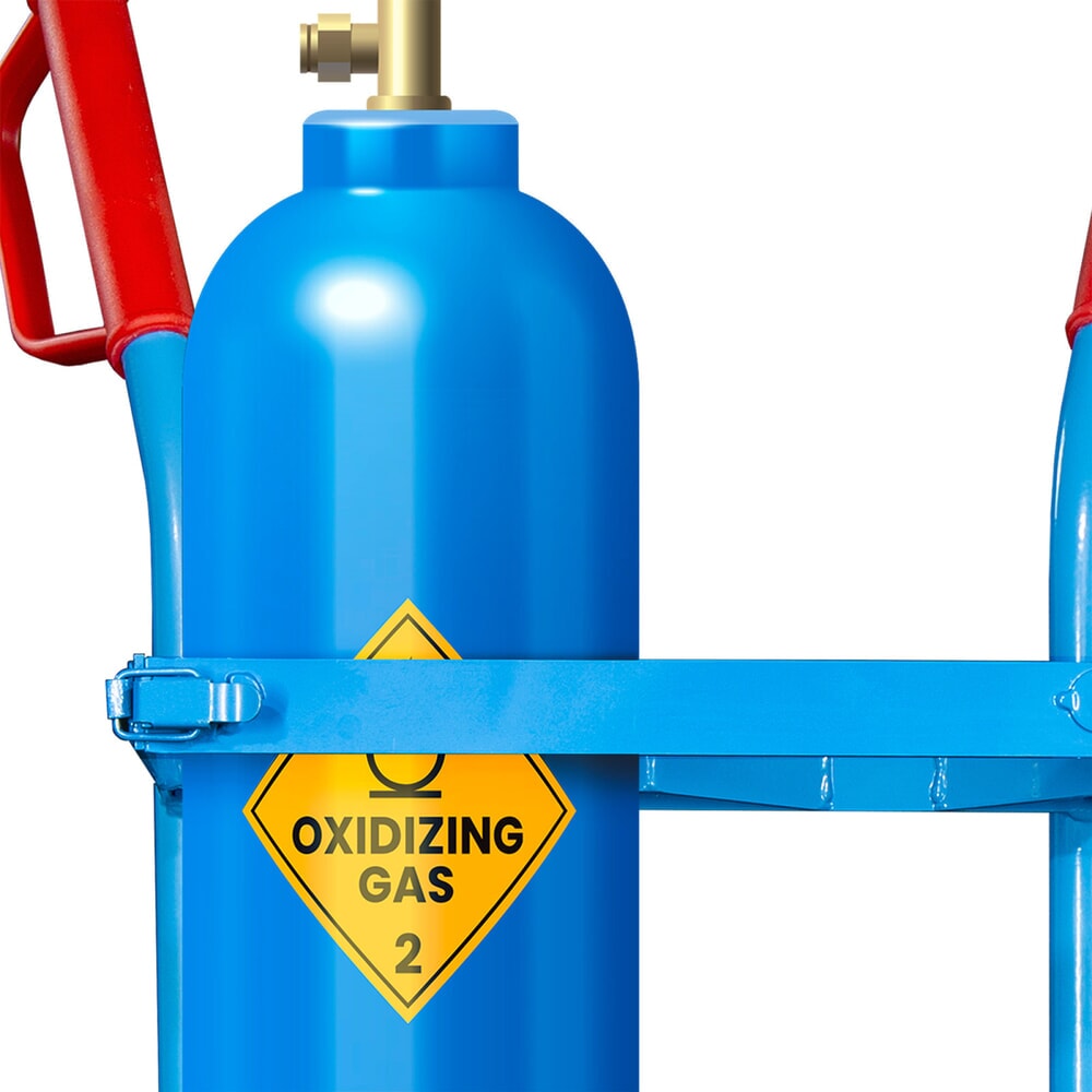 Numéro de l'image du produit 2: Diable porte-bouteilles de gaz HEMMDAL, pour 2 bouteilles en acier de 10 litres chacune