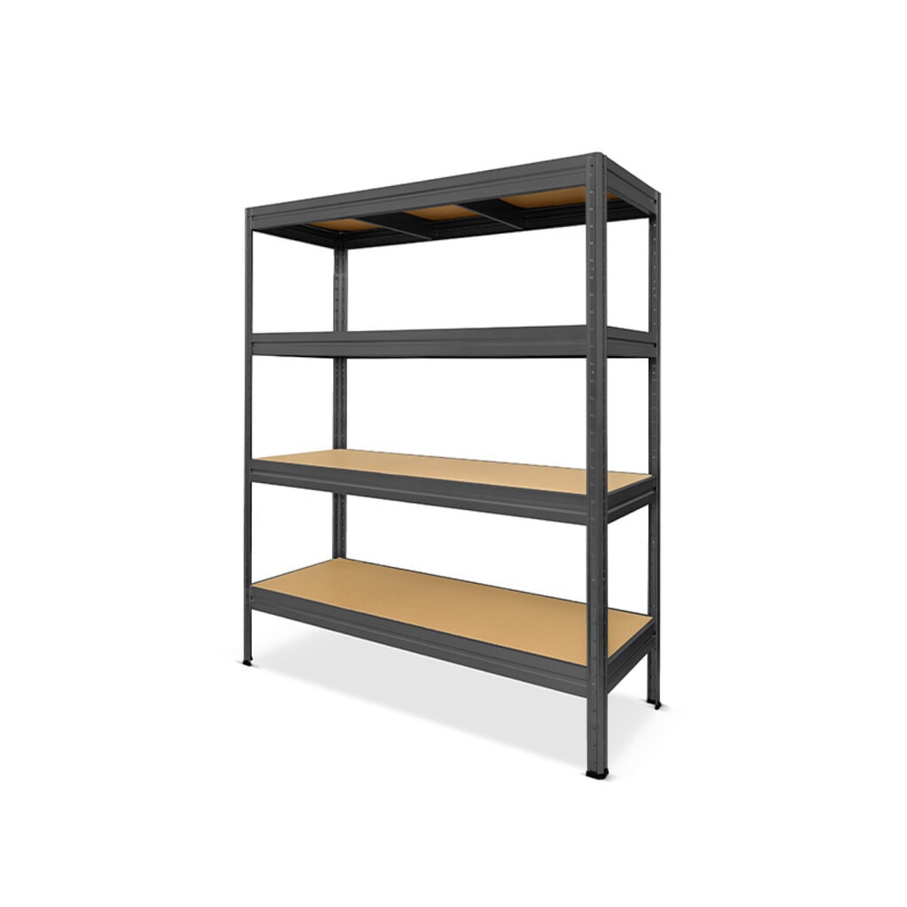 HEMMDAL Rayonnage pour charges lourdes Type L, gris graphite – 177 x 160 x 60 cm – jusqu'à 2 400 kg Illustration du produit: HEMMDAL Rayonnage pour charges lourdes Type L, gris graphite – 177 x 160 x 60 cm – jusqu'à 2 400 kg
