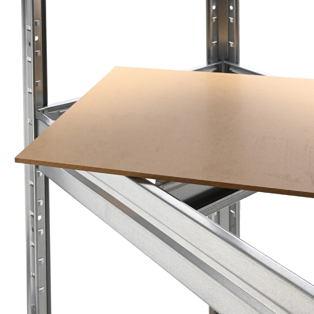 HEMMDAL Rayonnage grande portée, système enfichable, charge par tablette 600 kg, galvanisé, HxlxP 1 770 x 1 600 x 450 mm N° de l'image du produit 5 : HEMMDAL Rayonnage grande portée, système enfichable, charge par tablette 600 kg, galvanisé, HxlxP 1 770 x 1 600 x 450 mm