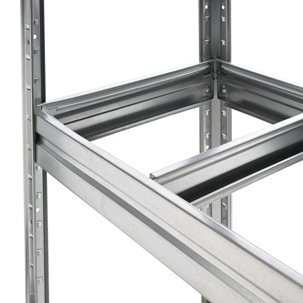 HEMMDAL Rayonnage grande portée, système enfichable, charge par tablette 600 kg, galvanisé, HxlxP 1 770 x 1 600 x 450 mm N° de l'image du produit 6 : HEMMDAL Rayonnage grande portée, système enfichable, charge par tablette 600 kg, galvanisé, HxlxP 1 770 x 1 600 x 450 mm