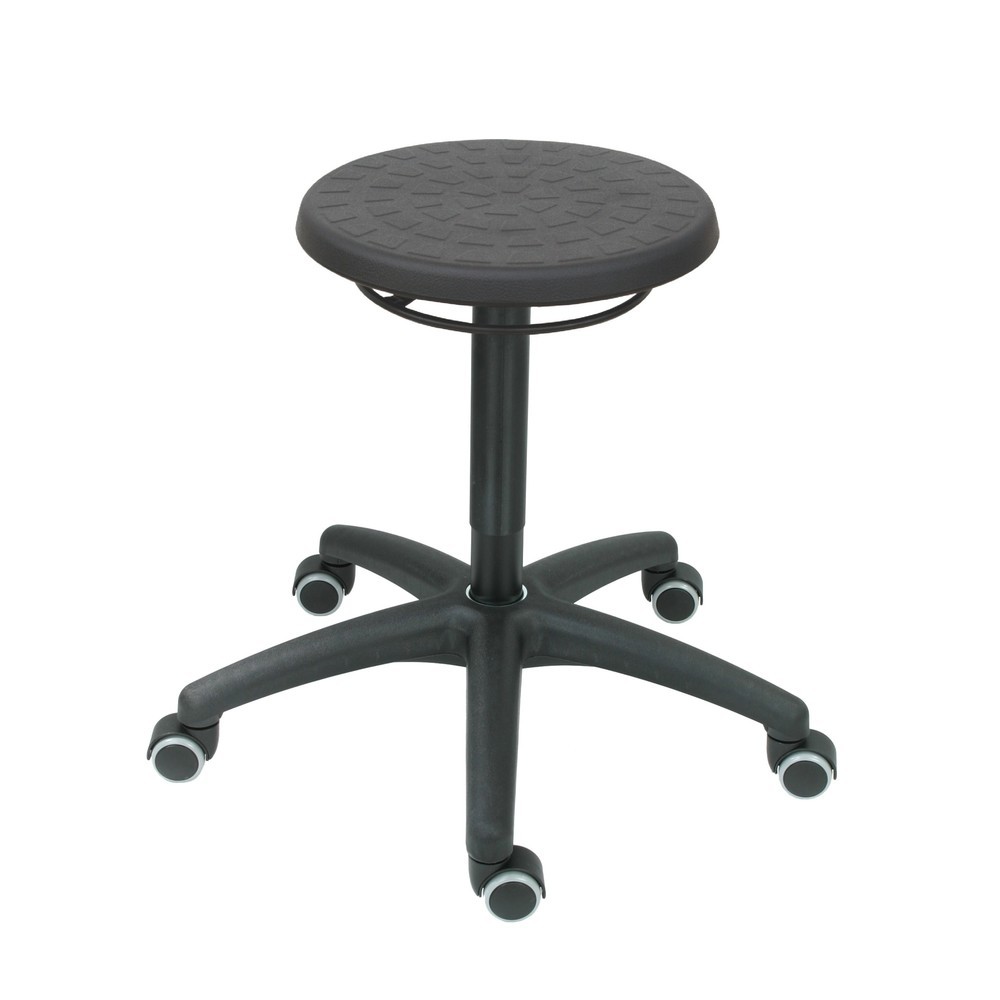 Numéro de l'image du produit 1: Tabouret rond HEMMDAL, assise en PU, hauteur d'assise 460-650 mm, roulettes