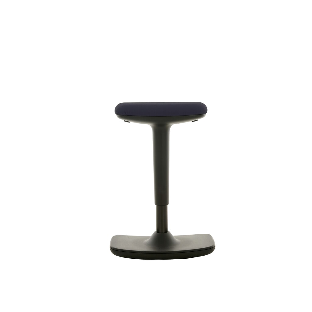 Tabouret assis-debout HEMMDAL, assise en simili cuir, hauteur d'assise 560-690 mm, bascule convexe au sol Illustration du produit: Tabouret assis-debout HEMMDAL, assise en simili cuir, hauteur d'assise 560-690 mm, bascule convexe au sol