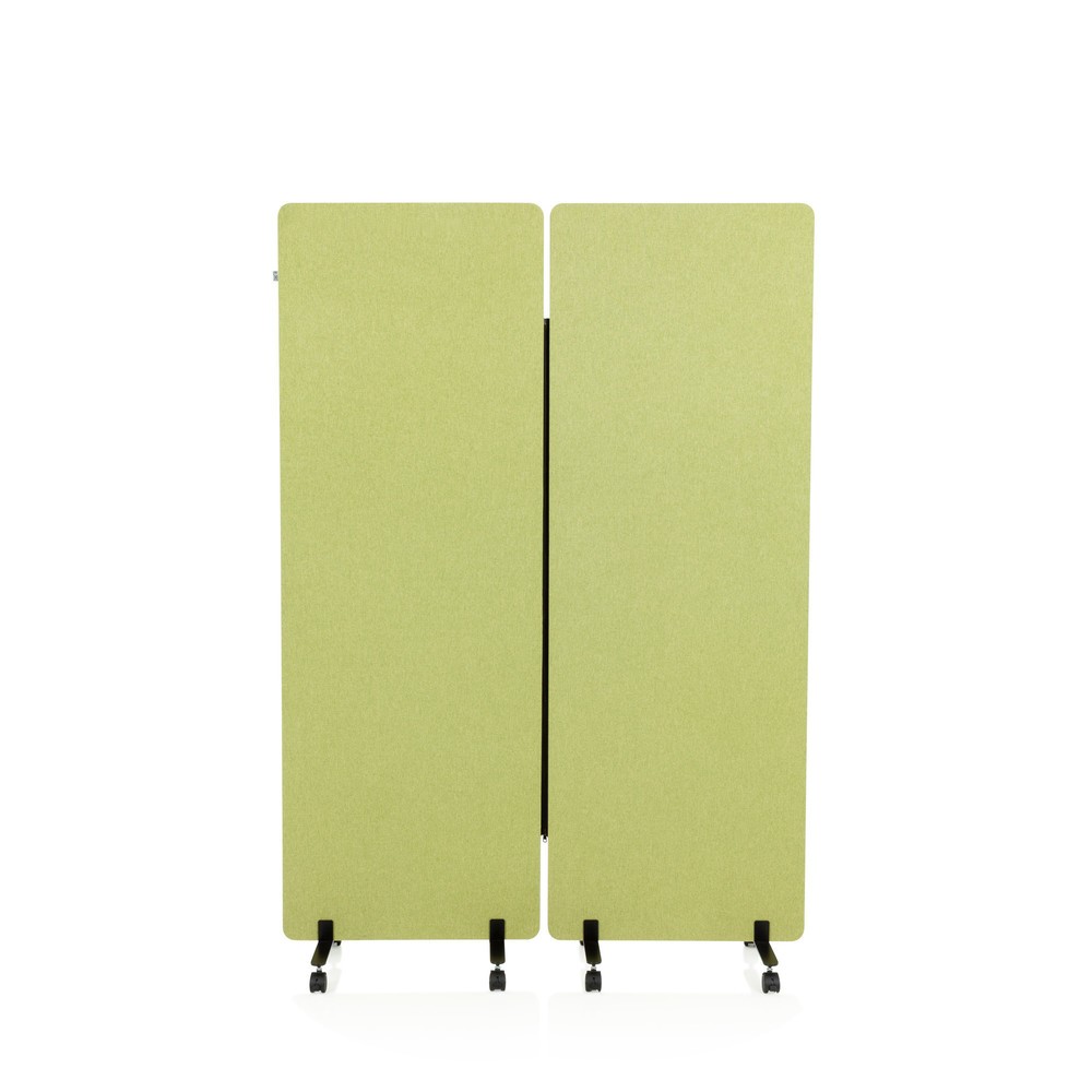 Numéro de l'image du produit 1: Système de parois de séparation mobiles acoustiques hjh OFFICE FLEXMIUT, lot de 2, vert