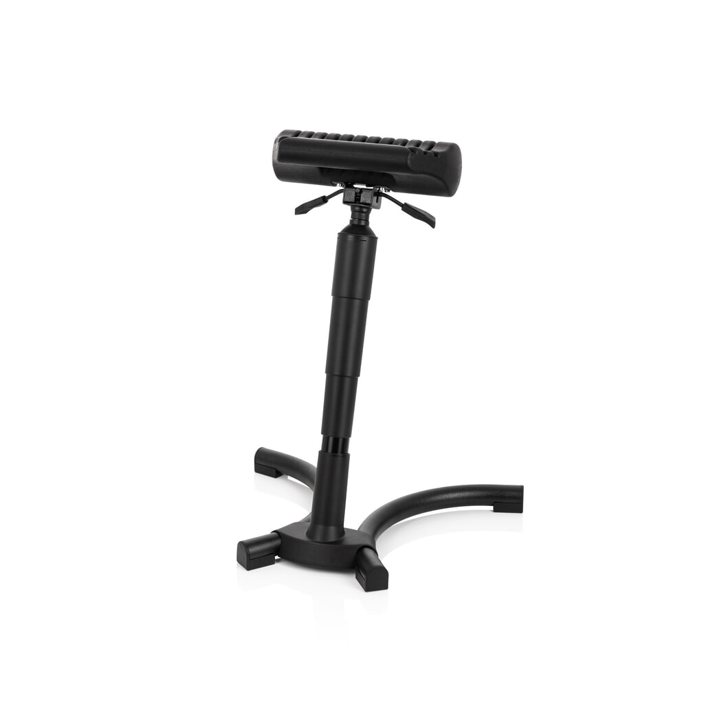 Assis debout / siège de travail hjh OFFICE TOP WORK 33 mousse PU, structure métallique, noir N° de l'image du produit 10 : Assis debout / siège de travail hjh OFFICE TOP WORK 33 mousse PU, structure métallique, noir