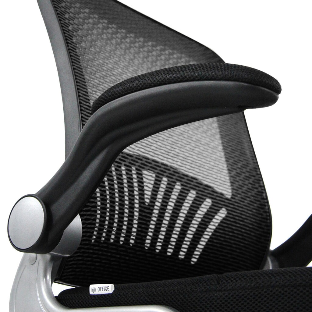 N° de l'image du produit 2 : Chaise-visiteur / chaise de réunion hjh OFFICE FLYER PRO V maille, noir