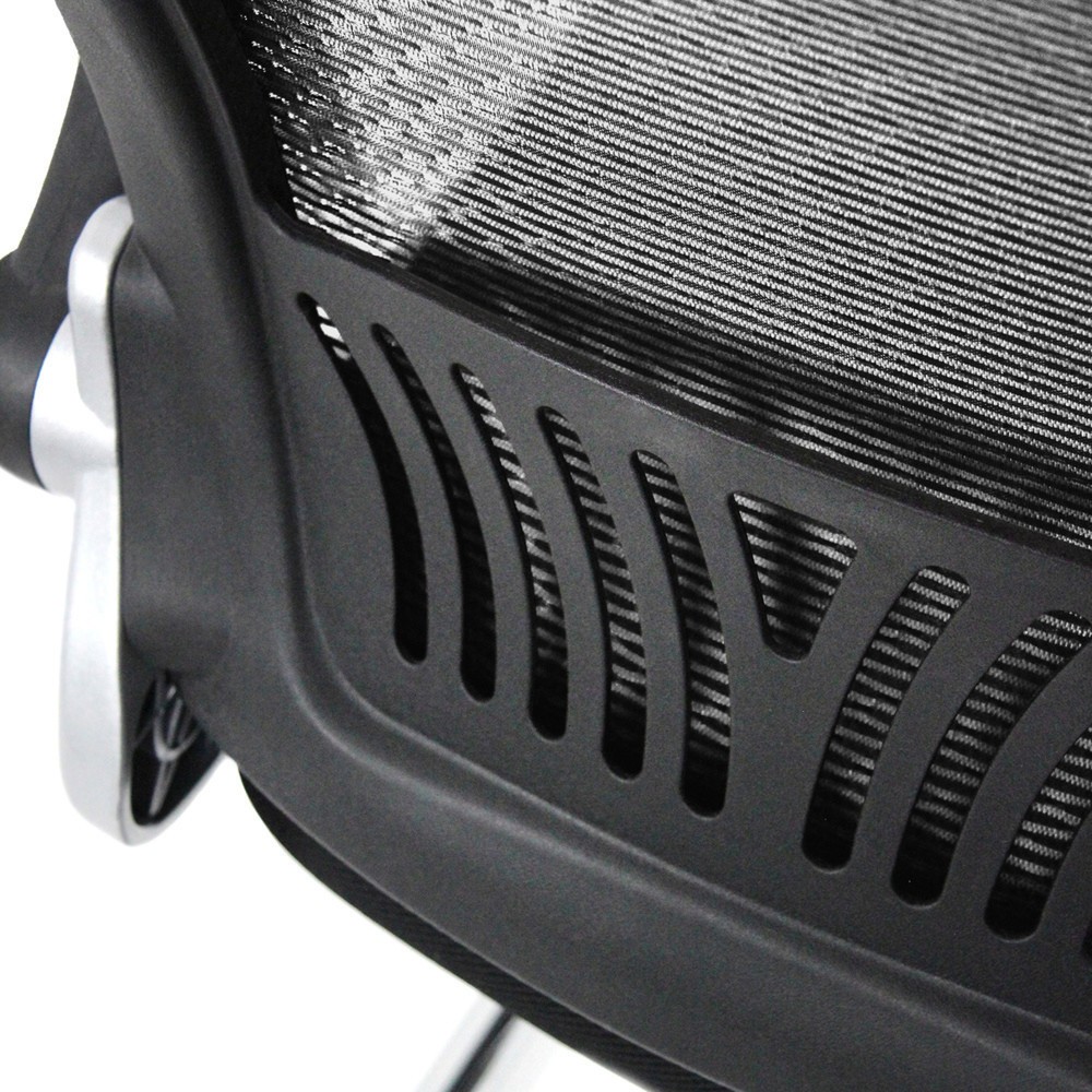 Numéro de l'image du produit 3: Chaise-visiteur / chaise de réunion hjh OFFICE FLYER PRO V maille, noir
