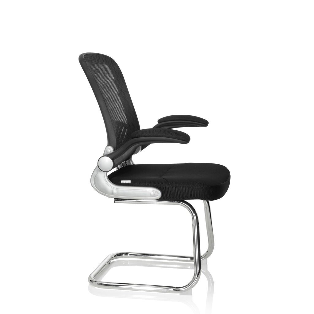Chaise-visiteur / chaise de réunion hjh OFFICE FLYER PRO V maille, noir N° de l'image du produit 6 : Chaise-visiteur / chaise de réunion hjh OFFICE FLYER PRO V maille, noir