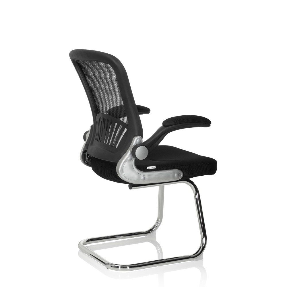 Numéro de l'image du produit 7: Chaise-visiteur / chaise de réunion hjh OFFICE FLYER PRO V maille, noir
