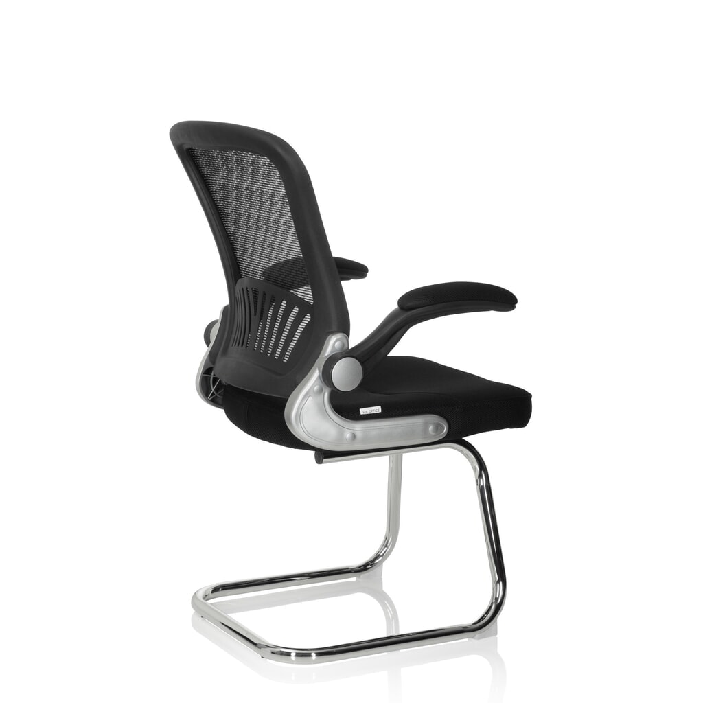 Chaise-visiteur / chaise de réunion hjh OFFICE FLYER PRO V maille, noir N° de l'image du produit 7 : Chaise-visiteur / chaise de réunion hjh OFFICE FLYER PRO V maille, noir
