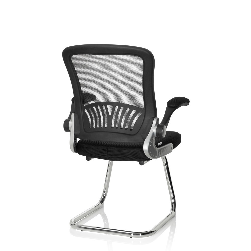 Numéro de l'image du produit 8: Chaise-visiteur / chaise de réunion hjh OFFICE FLYER PRO V maille, noir