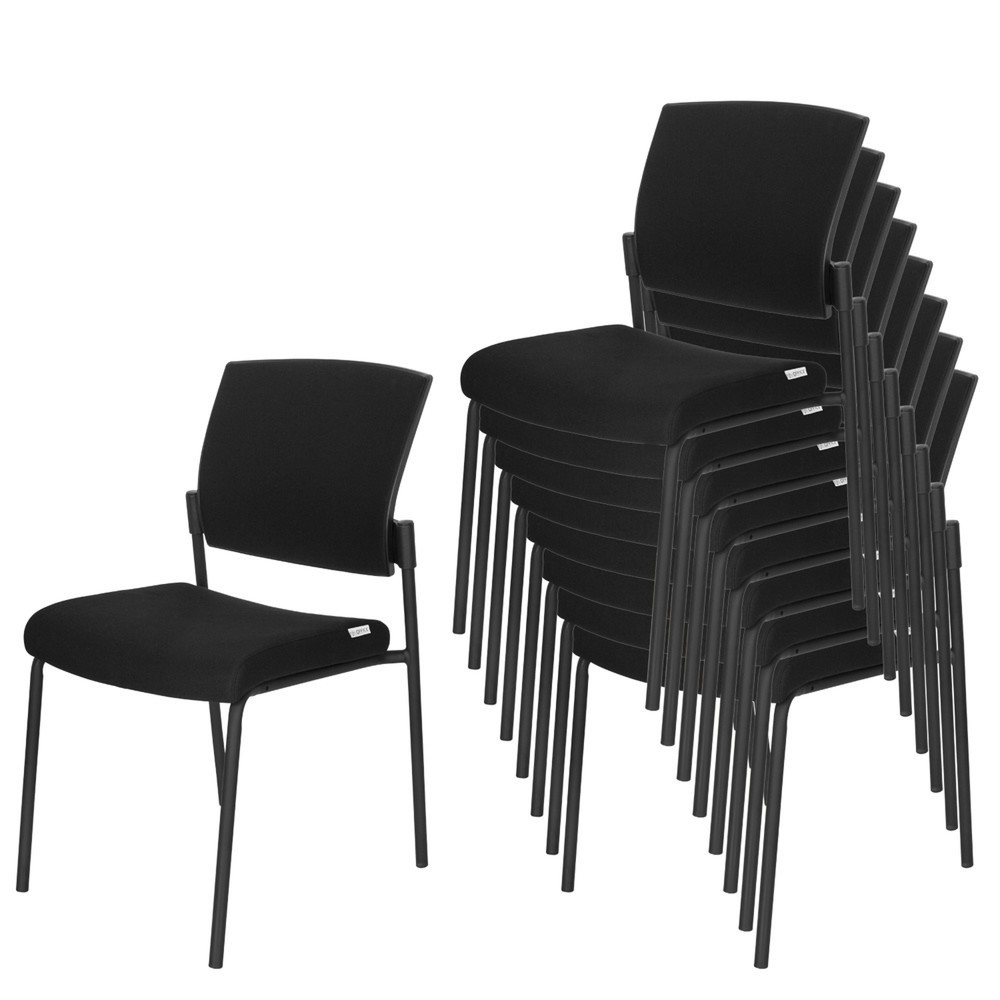 Numéro de l'image du produit 3: Chaise-visiteur / chaise de réunion hjh OFFICE K9 V PRO tissu, noir