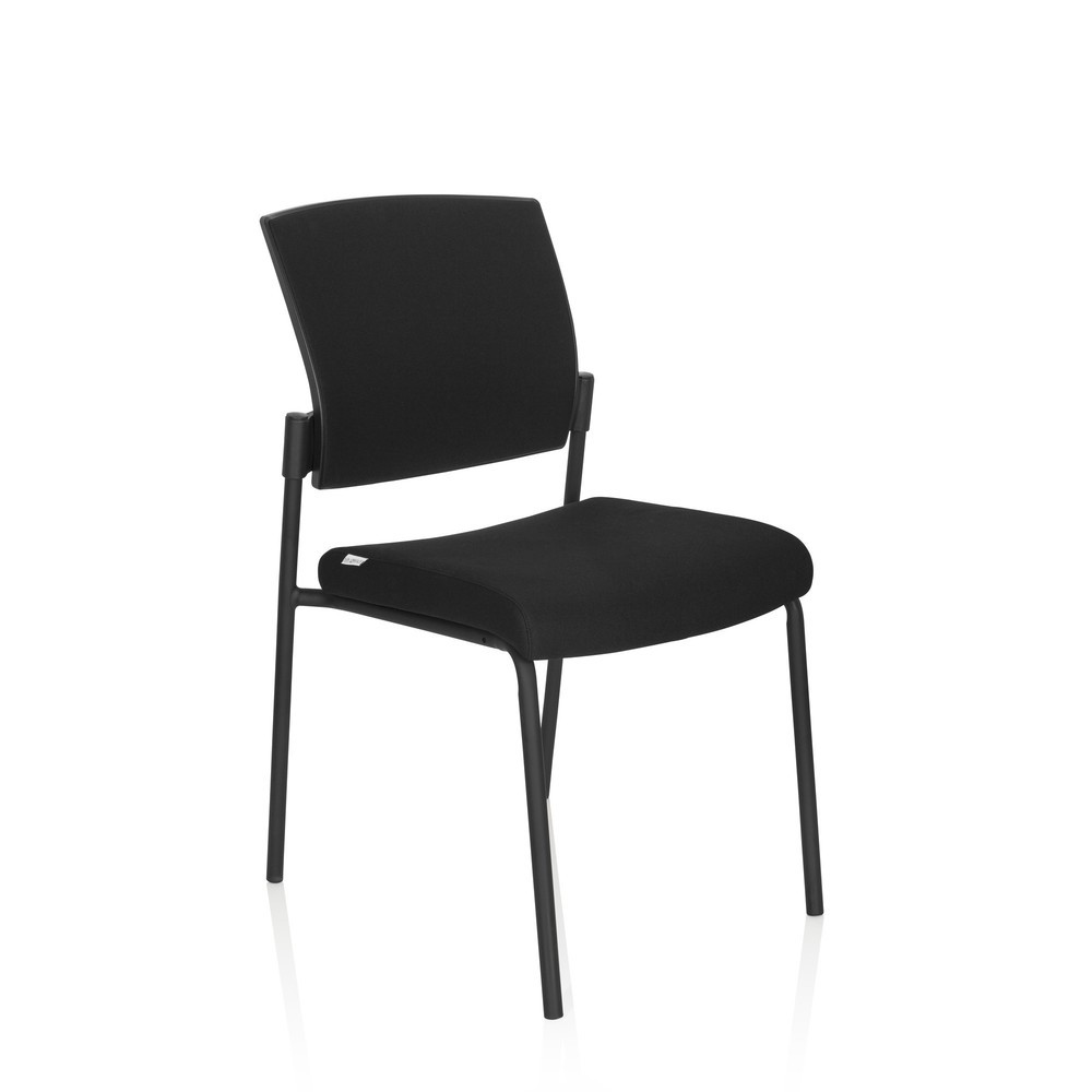 Numéro de l'image du produit 6: Chaise-visiteur / chaise de réunion hjh OFFICE K9 V PRO tissu, noir