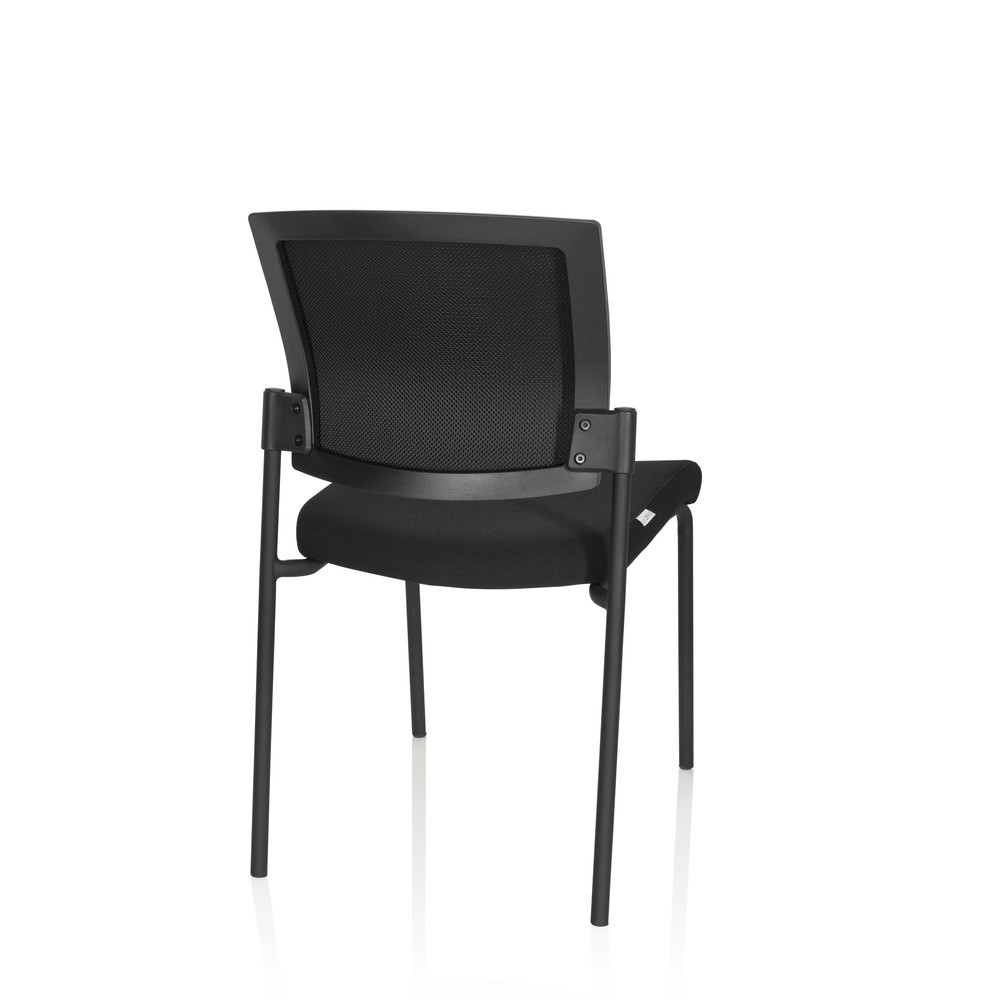 Numéro de l'image du produit 9: Chaise-visiteur / chaise de réunion hjh OFFICE K9 V PRO tissu, noir