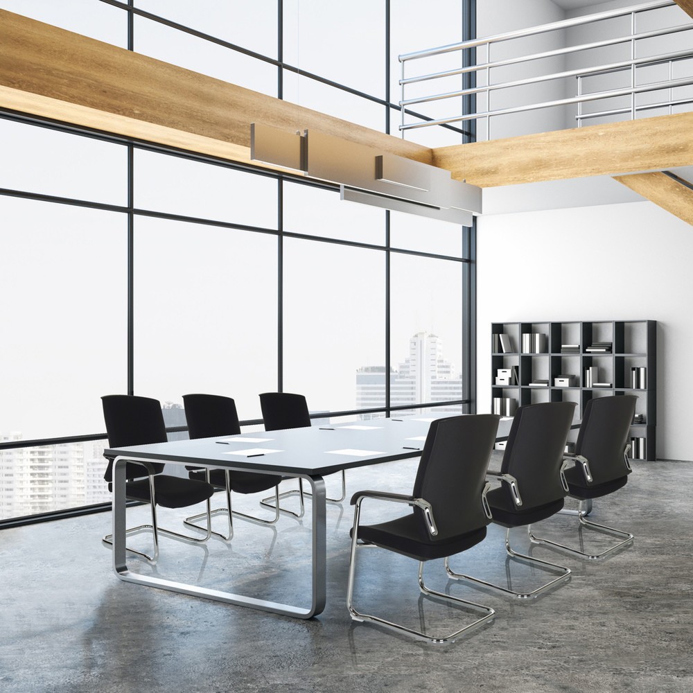 Numéro de l'image du produit 3: Chaise-visiteur / chaise de réunion hjh OFFICE LEVIA VP tissu, noir