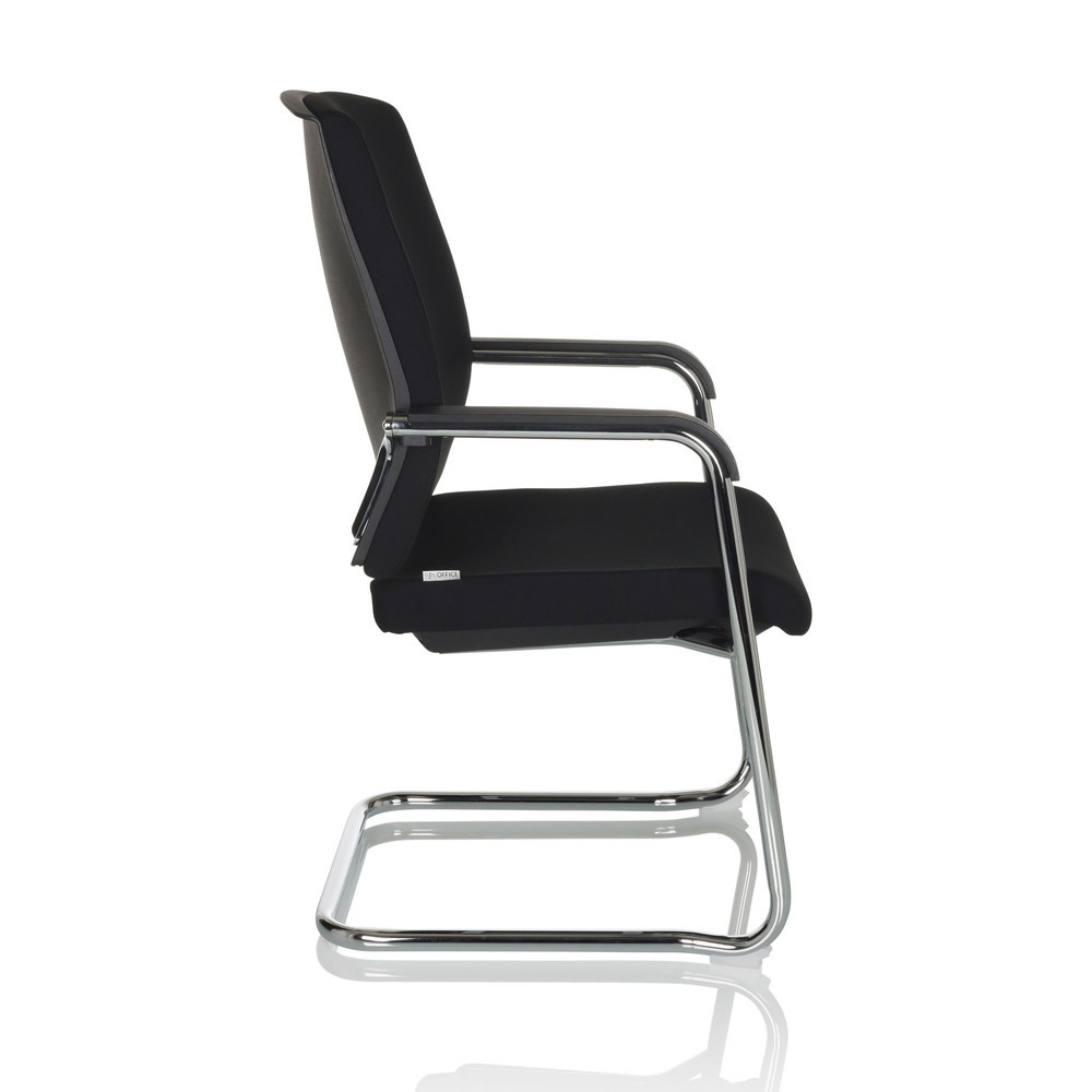 Numéro de l'image du produit 7: Chaise-visiteur / chaise de réunion hjh OFFICE LEVIA VP tissu, noir