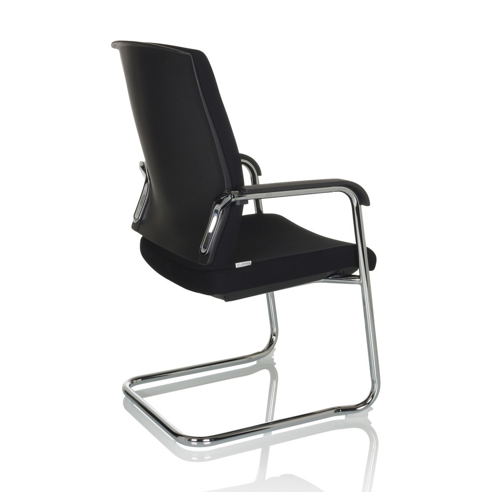 Numéro de l'image du produit 8: Chaise-visiteur / chaise de réunion hjh OFFICE LEVIA VP tissu, noir