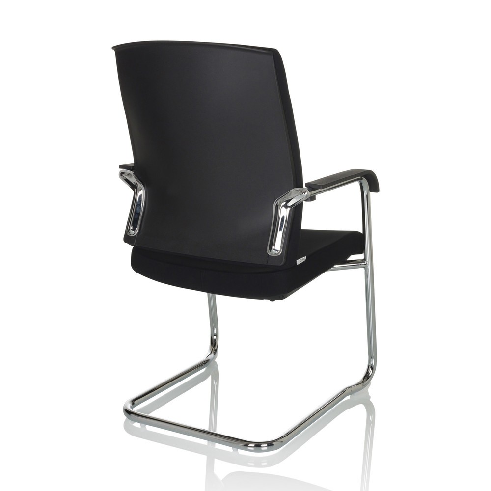 Numéro de l'image du produit 9: Chaise-visiteur / chaise de réunion hjh OFFICE LEVIA VP tissu, noir