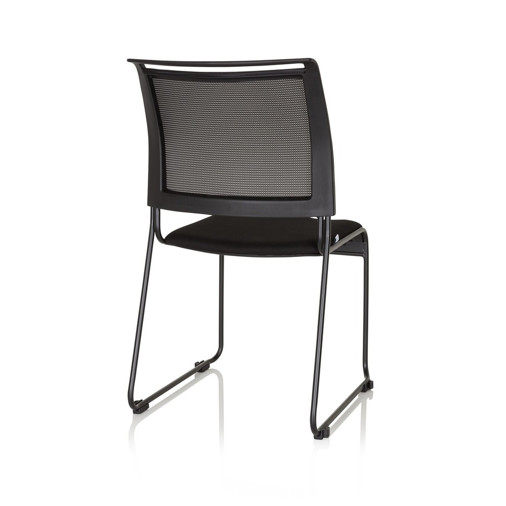Numéro de l'image du produit 8: Chaise-visiteur / siège de réunion hjh OFFICE PADUA V tissu/maille, noir