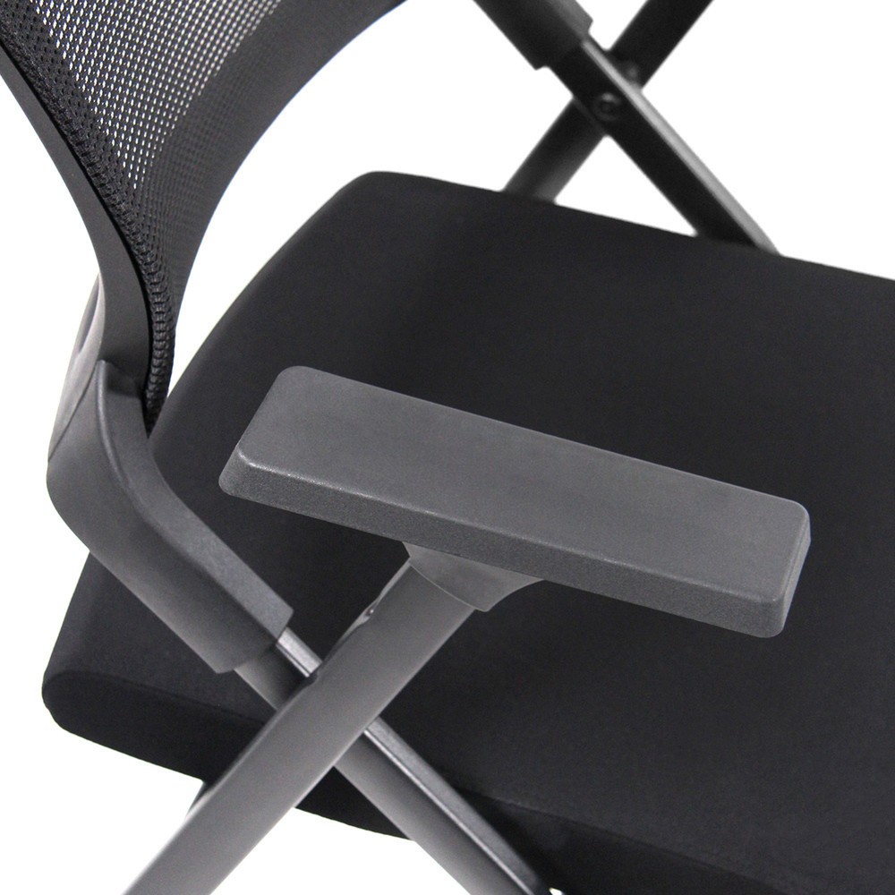 Numéro de l'image du produit 2: Chaise-visiteur / chaise pliante hjh OFFICE PRIORITY II maille/tissu, noir