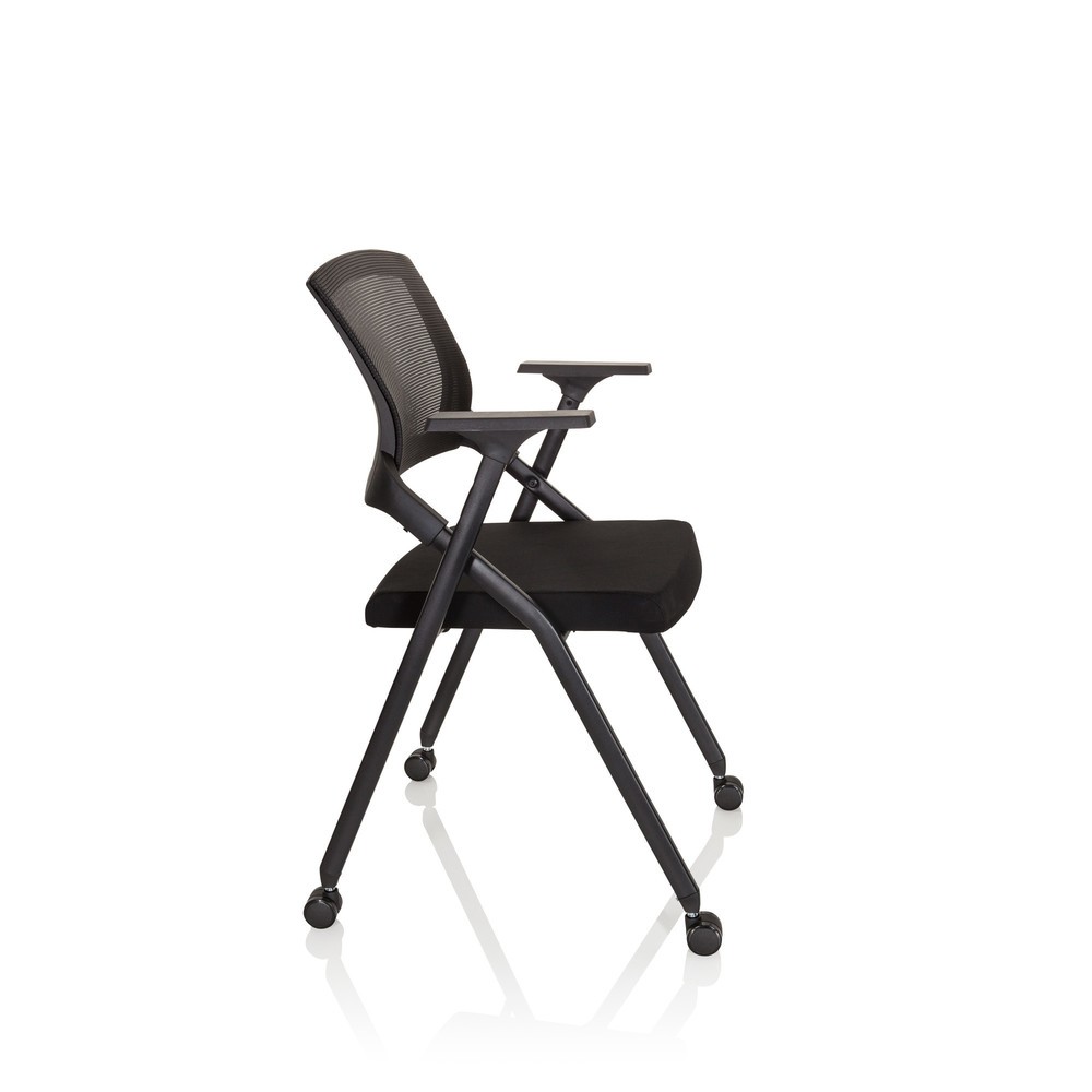 Numéro de l'image du produit 10: Chaise-visiteur / chaise pliante hjh OFFICE PRIORITY II maille/tissu, noir