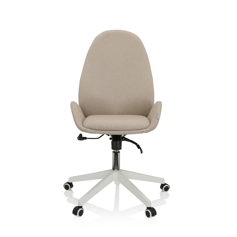 N° de l'image du produit 1 : Siège de bureau / siège pivotant hjh OFFICE AVEA I tissu, beige