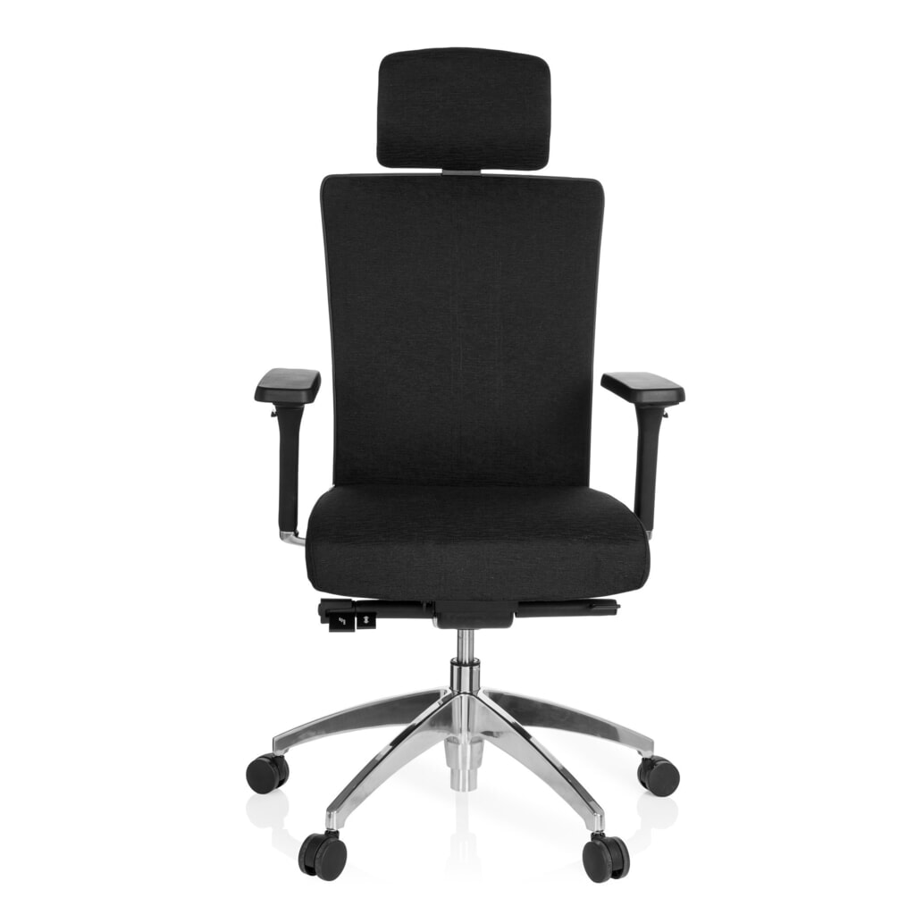 Siège de bureau / fauteuil de direction hjh OFFICE ASTRA LUX tissu, noir Illustration du produit: Siège de bureau / fauteuil de direction hjh OFFICE ASTRA LUX tissu, noir