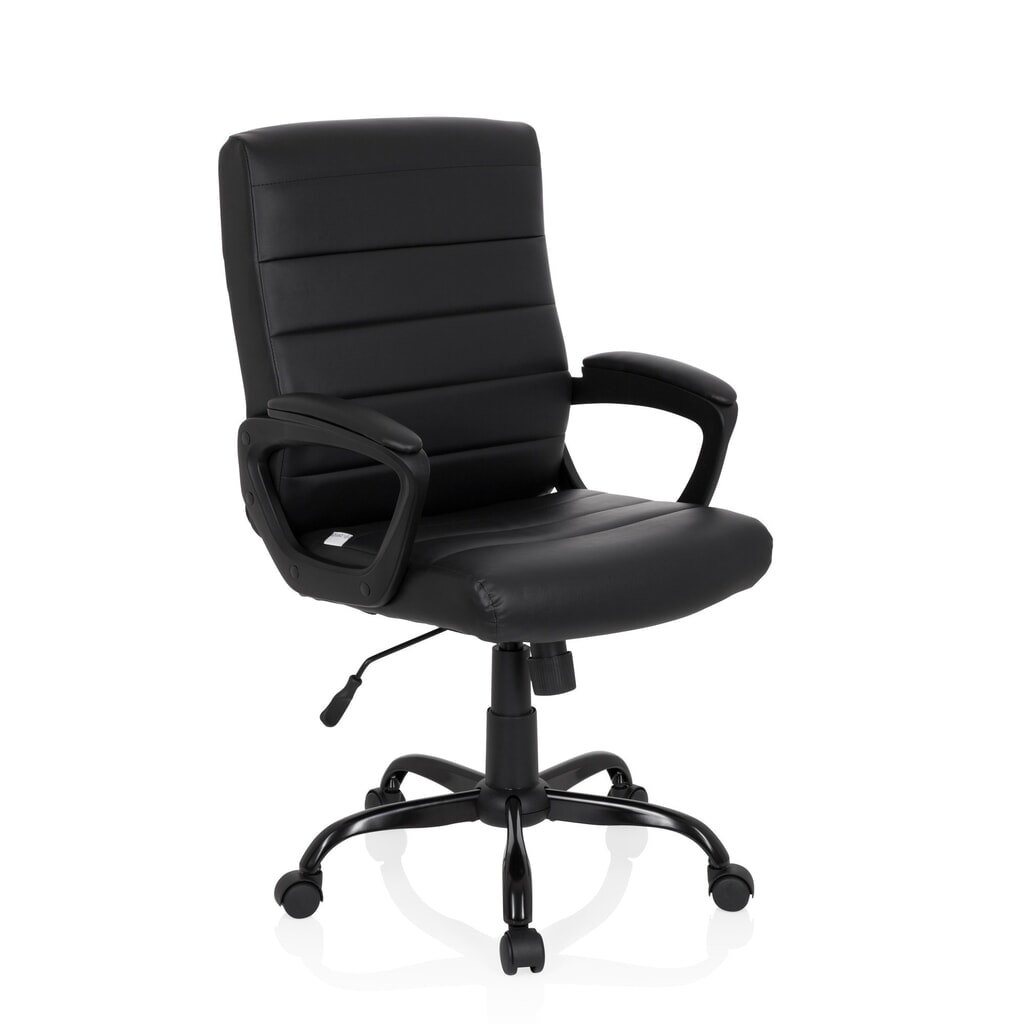 N° de l'image du produit 2 : Siège de bureau / fauteuil de direction hjh OFFICE ERGOSMOOTH BIG PU similicuir, noir