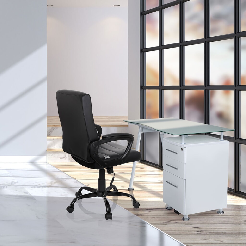 N° de l'image du produit 10 : Siège de bureau / fauteuil de direction hjh OFFICE ERGOSMOOTH BIG PU similicuir, noir