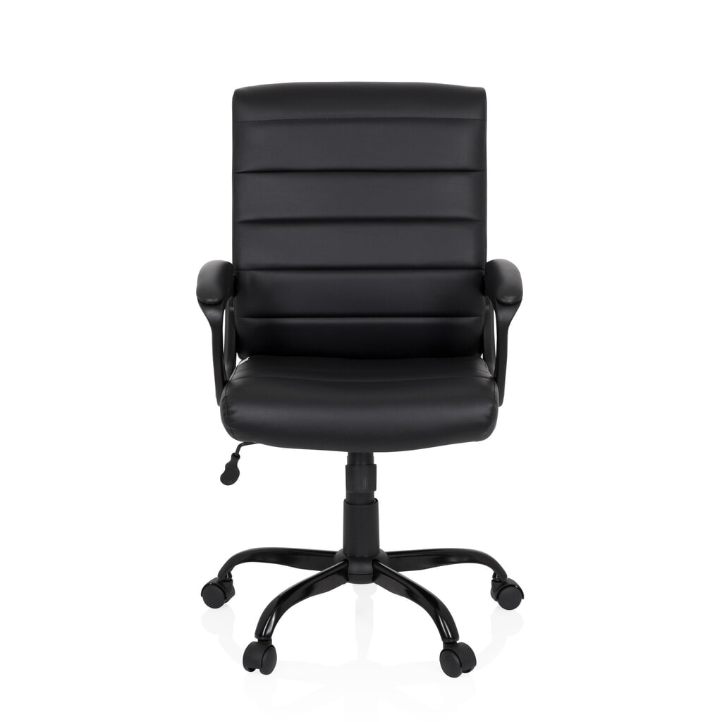 Siège de bureau / fauteuil de direction hjh OFFICE ERGOSMOOTH BIG PU similicuir, noir N° de l'image du produit 1 : Siège de bureau / fauteuil de direction hjh OFFICE ERGOSMOOTH BIG PU similicuir, noir